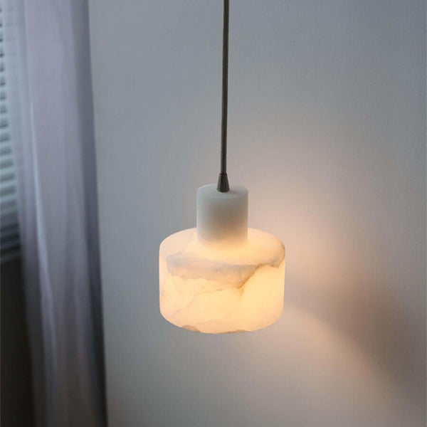 Alabaster Mid Century Cyls Pendant Light – Elegant & Timeless Design | Alsolight