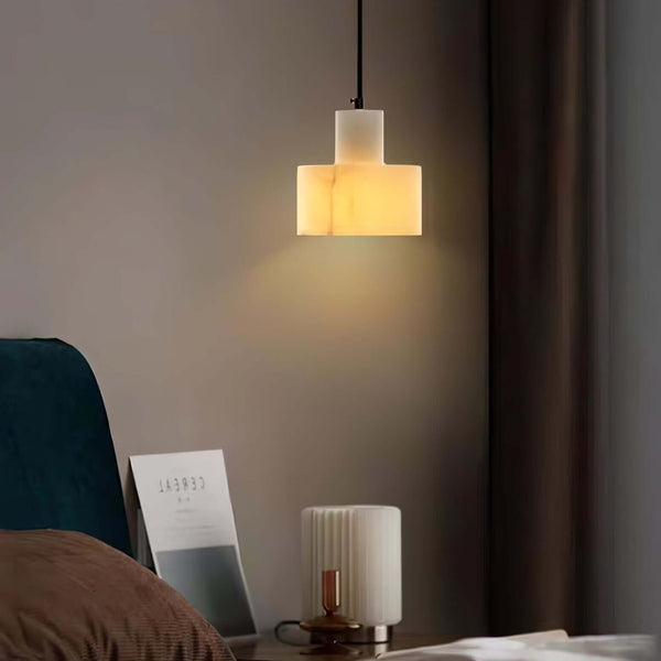 Alabaster Mid Century Cyls Pendant Light – Elegant & Timeless Design | Alsolight