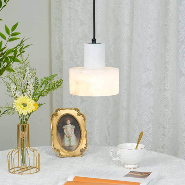 Alabaster Mid Century Cyls Pendant Light – Elegant & Timeless Design | Alsolight