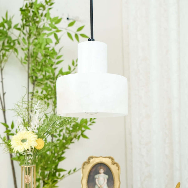 Alabaster Mid Century Cyls Pendant Light – Elegant & Timeless Design | Alsolight