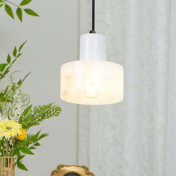 Alabaster Mid Century Cyls Pendant Light – Elegant & Timeless Design | Alsolight