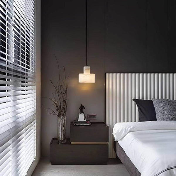 Alabaster Mid Century Cyls Pendant Light – Elegant & Timeless Design | Alsolight