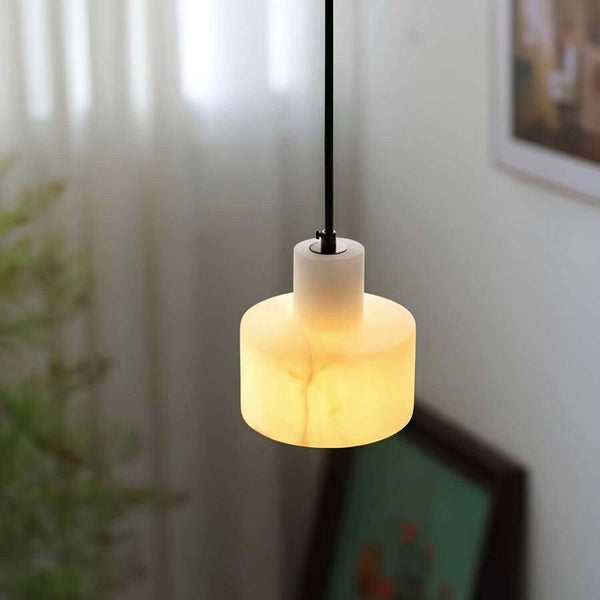 Alabaster Mid Century Cyls Pendant Light – Elegant & Timeless Design | Alsolight