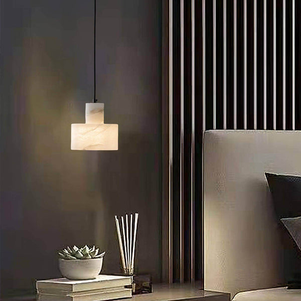 Alabaster Mid Century Cyls Pendant Light – Elegant & Timeless Design | Alsolight