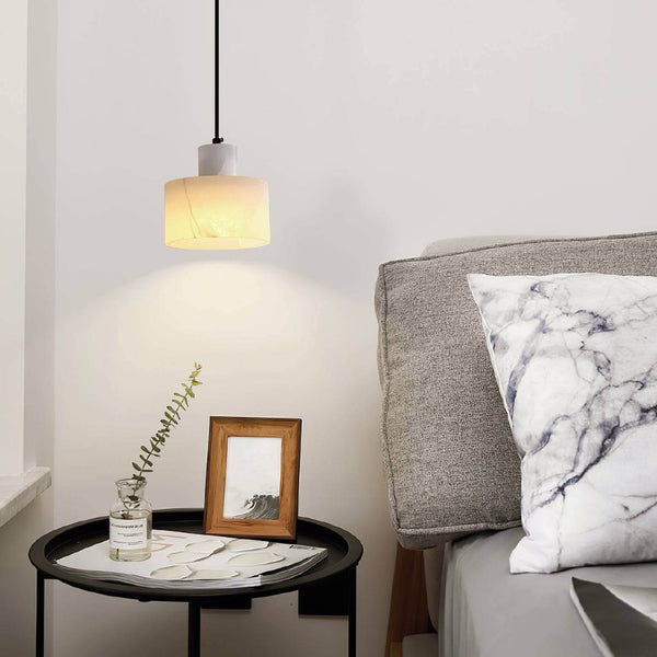 Alabaster Mid Century Cyls Pendant Light – Elegant & Timeless Design | Alsolight