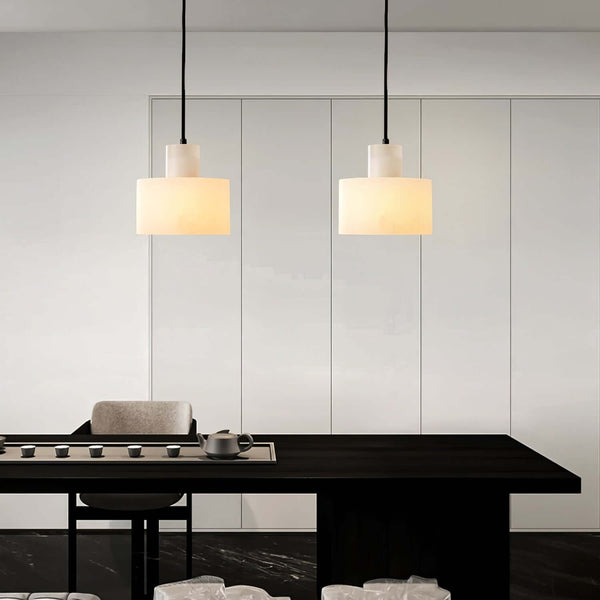 Alabaster Mid Century Cyls Pendant Light – Elegant & Timeless Design | Alsolight