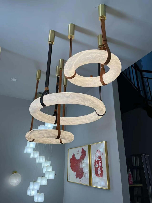 Alabaster Mid Century Oslo Pendant Light | Modern Elegance | Alsolight