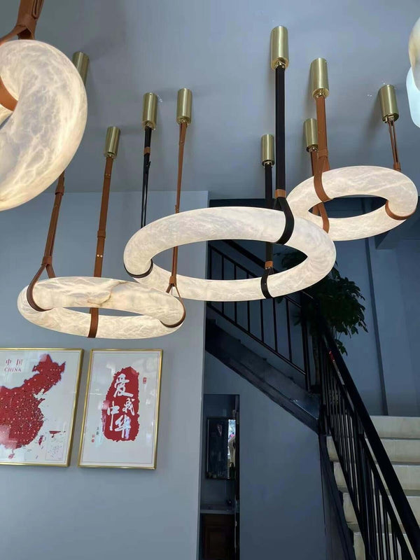 Alabaster Mid Century Oslo Pendant Light | Modern Elegance | Alsolight