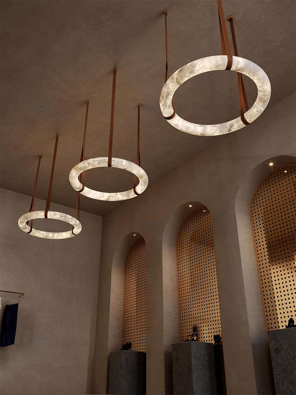 Alabaster Mid Century Oslo Pendant Light | Modern Elegance | Alsolight