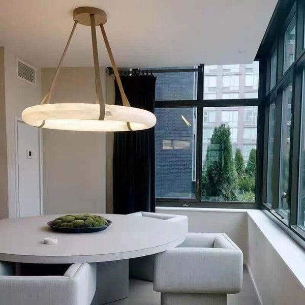 Alabaster Mid Century Oslo Pendant Light | Modern Elegance | Alsolight