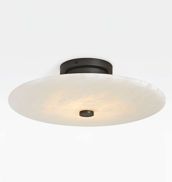 Ankeny Round Alabaster Ceiling Lamp – Elegant & Soft LED Lighting | Alsolight