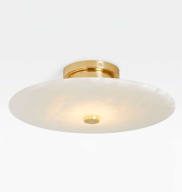 Ankeny Round Alabaster Ceiling Lamp – Elegant & Soft LED Lighting | Alsolight