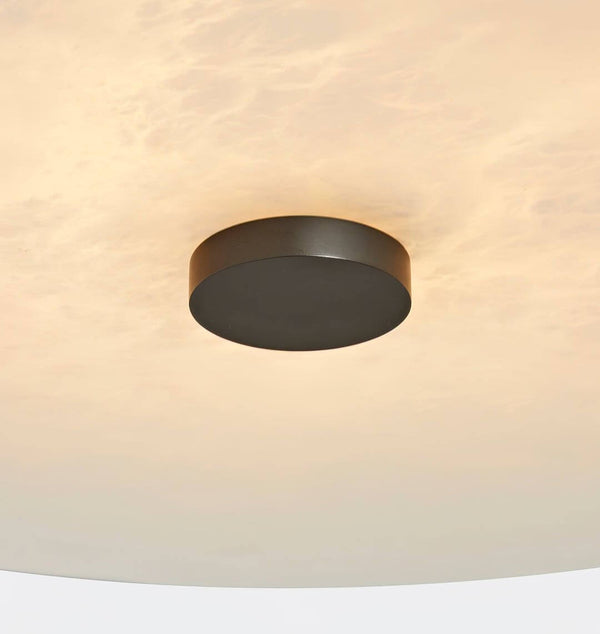 Ankeny Round Alabaster Ceiling Lamp – Elegant & Soft LED Lighting | Alsolight