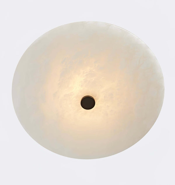 Ankeny Round Alabaster Ceiling Lamp – Elegant & Soft LED Lighting | Alsolight