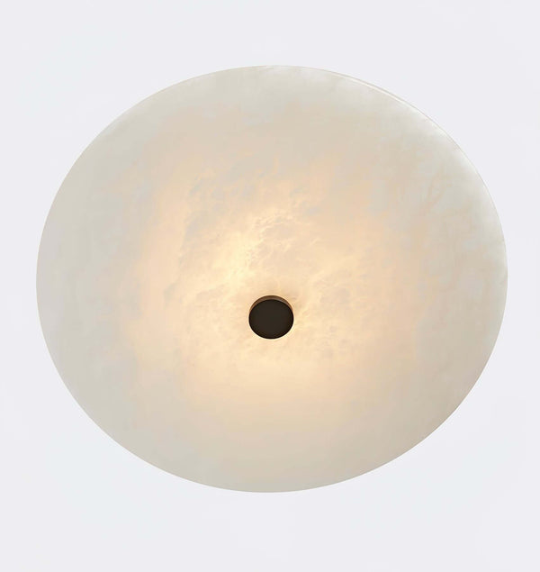 Ankeny Round Alabaster Ceiling Lamp – Elegant & Soft LED Lighting | Alsolight