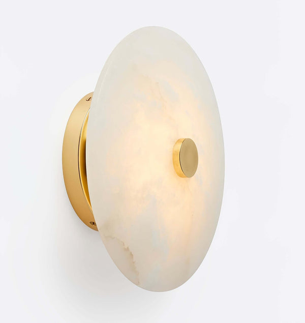 Ankeny Round Alabaster Ceiling Lamp – Elegant & Soft LED Lighting | Alsolight