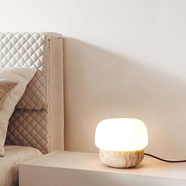 Argaade Table Lamp – Natural Yellow Hole, Minimalist Japanese Bedside | Alsolight