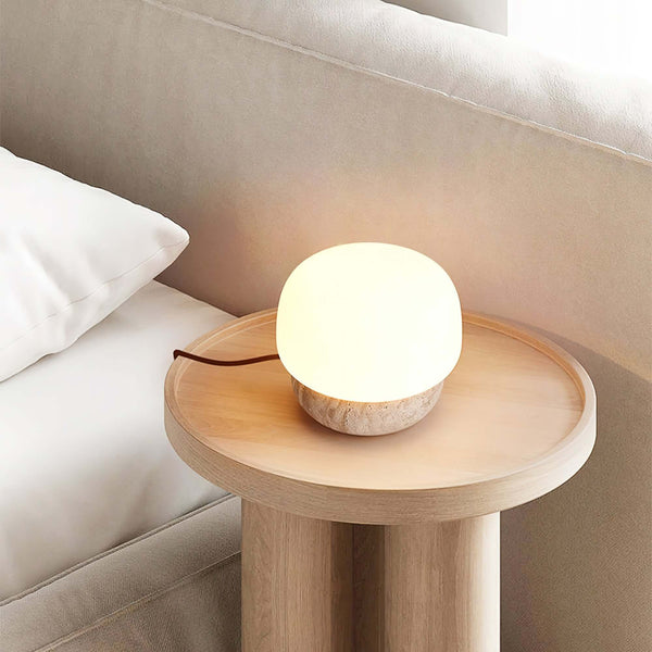 Argaade Table Lamp – Natural Yellow Hole, Minimalist Japanese Bedside | Alsolight