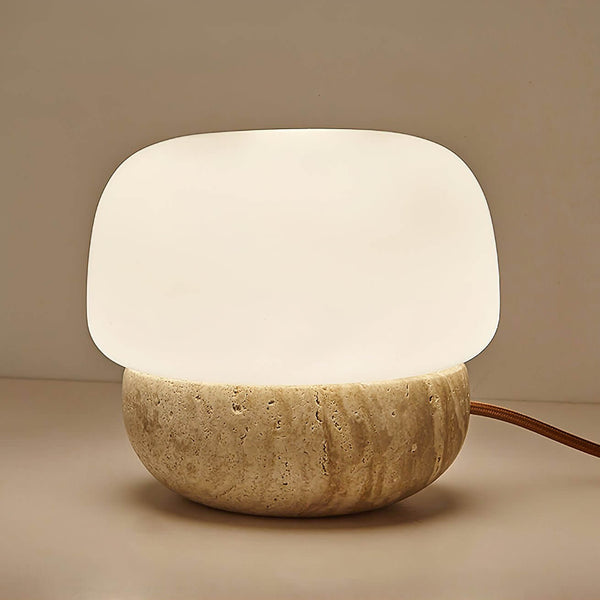 Argaade Table Lamp – Natural Yellow Hole, Minimalist Japanese Bedside | Alsolight