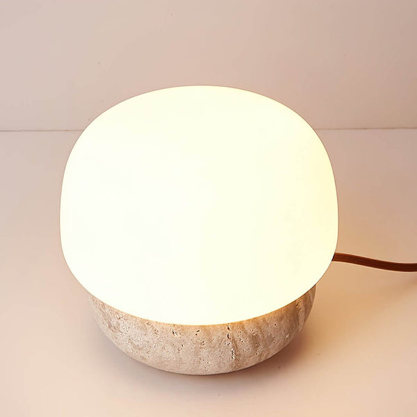Argaade Table Lamp – Natural Yellow Hole, Minimalist Japanese Bedside | Alsolight