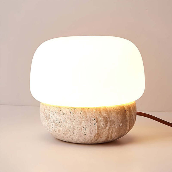 Argaade Table Lamp – Natural Yellow Hole, Minimalist Japanese Bedside | Alsolight