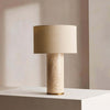 Aria Table Lamp – Unique Travertine Texture & Low-Key Elegant Design | Alsolight