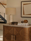 Aria Table Lamp – Unique Travertine Texture & Low-Key Elegant Design | Alsolight