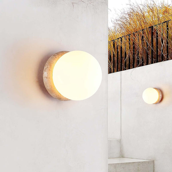 Asteroid Ceiling Lamp – Travertine Ceiling Light, Simple Modern Design | Alsolight