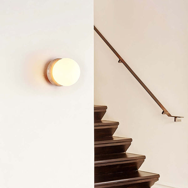 Asteroid Ceiling Lamp – Travertine Ceiling Light, Simple Modern Design | Alsolight