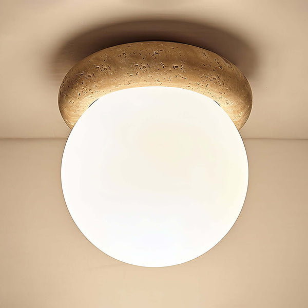 Asteroid Ceiling Lamp – Travertine Ceiling Light, Simple Modern Design | Alsolight
