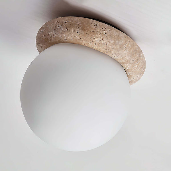 Asteroid Ceiling Lamp – Travertine Ceiling Light, Simple Modern Design | Alsolight