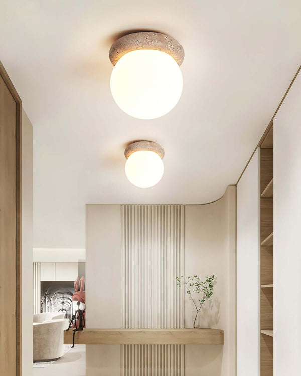 Asteroid Ceiling Lamp – Travertine Ceiling Light, Simple Modern Design | Alsolight