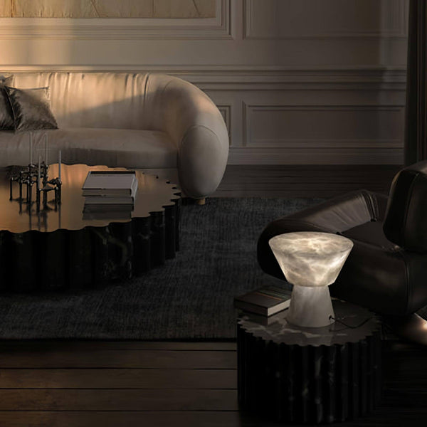 Beta Table Lamp – Artistic Alabaster Glow with Fashionable Decoration | Alsolight