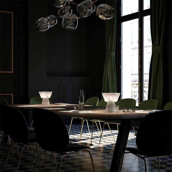 Beta Table Lamp – Artistic Alabaster Glow with Fashionable Decoration | Alsolight