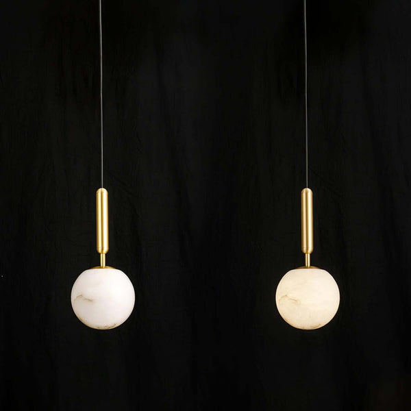Bosso Alabaster Modern Pendant Lamp – Elegant Brass Lighting | Alsolight
