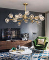 Boule Chandelier – Handcrafted Brass & Crystal Modern Pendant Light | Alsolight