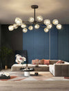 Boule Chandelier – Handcrafted Brass & Crystal Modern Pendant Light | Alsolight