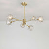 Boule Chandelier – Handcrafted Brass & Crystal Modern Pendant Light | Alsolight