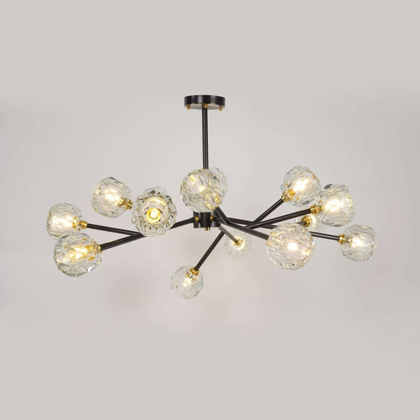 Boule Chandelier – Handcrafted Brass & Crystal Modern Pendant Light | Alsolight