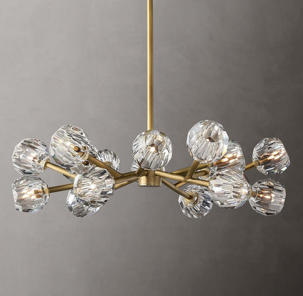 Boule Chandelier – Handcrafted Brass & Crystal Modern Pendant Light | Alsolight