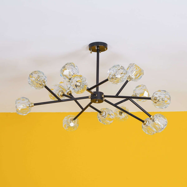 Boule Chandelier – Handcrafted Brass & Crystal Modern Pendant Light | Alsolight