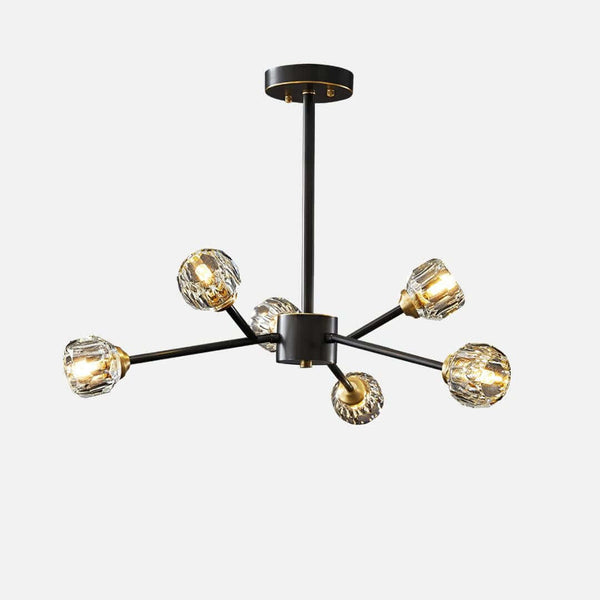 Boule Chandelier – Handcrafted Brass & Crystal Modern Pendant Light | Alsolight