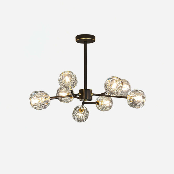Boule Chandelier – Handcrafted Brass & Crystal Modern Pendant Light | Alsolight