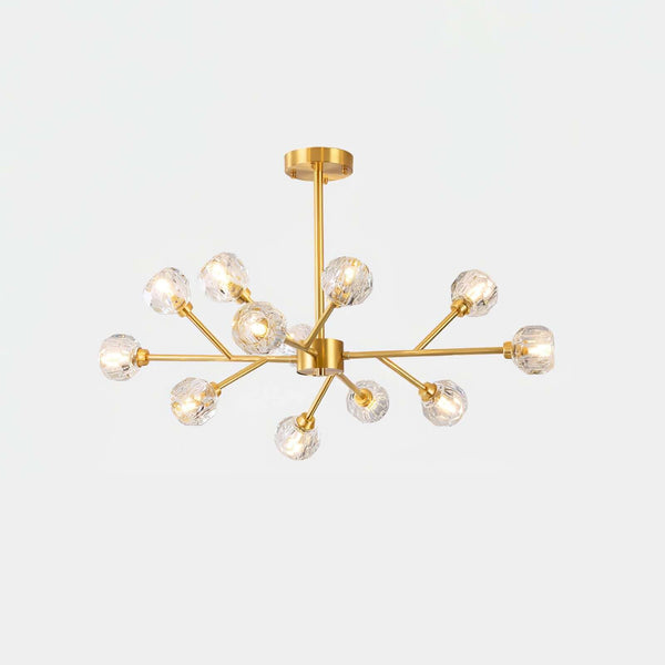 Boule Chandelier – Handcrafted Brass & Crystal Modern Pendant Light | Alsolight