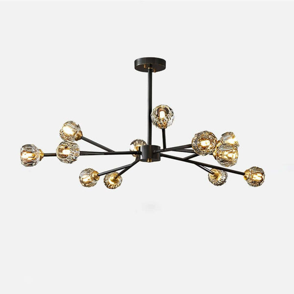 Boule Chandelier – Handcrafted Brass & Crystal Modern Pendant Light | Alsolight