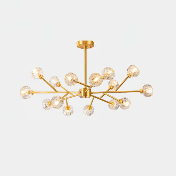 Boule Chandelier – Handcrafted Brass & Crystal Modern Pendant Light | Alsolight