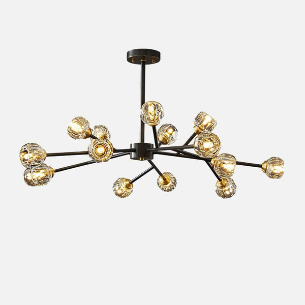 Boule Chandelier – Handcrafted Brass & Crystal Modern Pendant Light | Alsolight