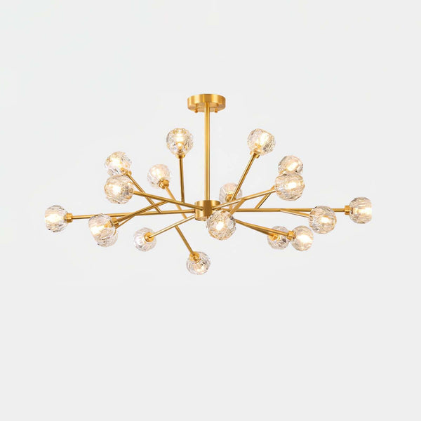Boule Chandelier – Handcrafted Brass & Crystal Modern Pendant Light | Alsolight