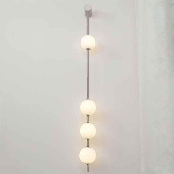 Caduta Wall Light – Elegant Spherical Glass & Gold Brass Wall Sconce | Alsolight