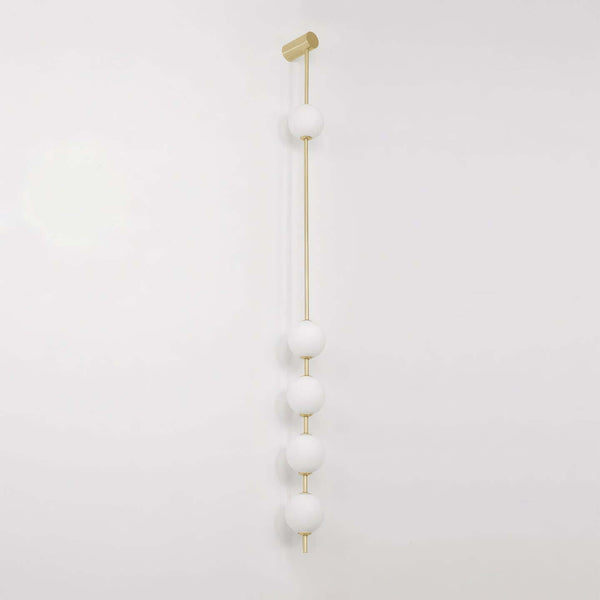Caduta Wall Light – Elegant Spherical Glass & Gold Brass Wall Sconce | Alsolight
